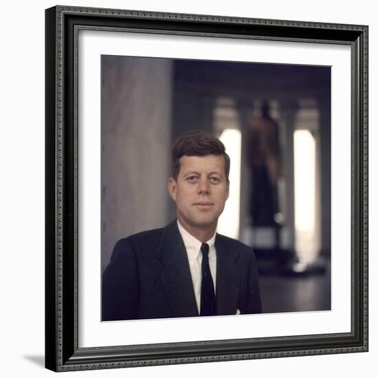 Senator John F. Kennedy Portrait, 1957-Hank Walker-Framed Photographic Print