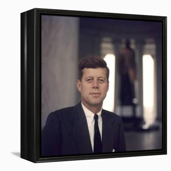 Senator John F. Kennedy Portrait, 1957-Hank Walker-Framed Premier Image Canvas