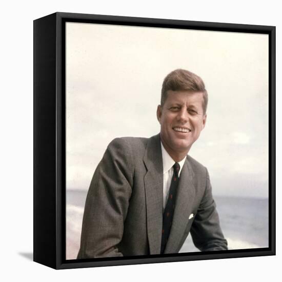 Senator John F. Kennedy Portrait, 1957-Hank Walker-Framed Premier Image Canvas