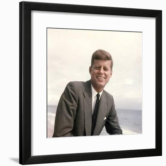 Senator John F. Kennedy Portrait, 1957-Hank Walker-Framed Photographic Print