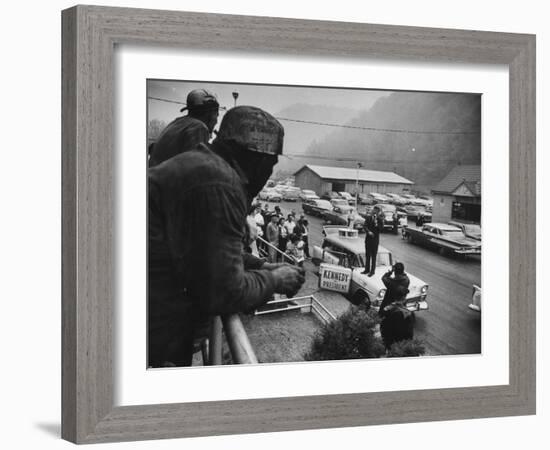 Senator John Kennedy Giving Speech-Hank Walker-Framed Photographic Print