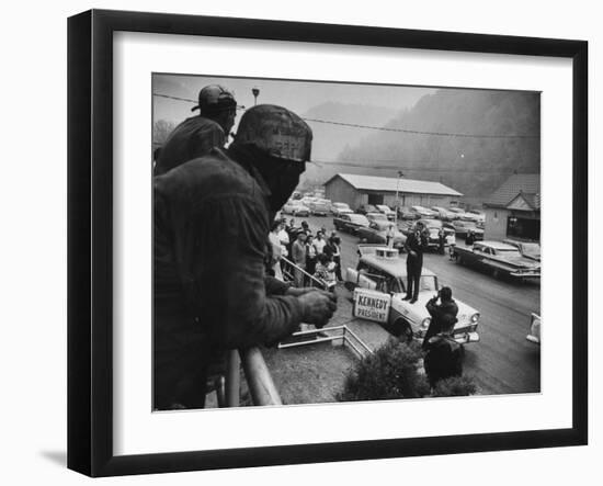 Senator John Kennedy Giving Speech-Hank Walker-Framed Photographic Print