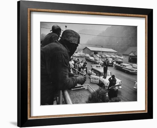 Senator John Kennedy Giving Speech-Hank Walker-Framed Photographic Print