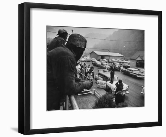 Senator John Kennedy Giving Speech-Hank Walker-Framed Photographic Print