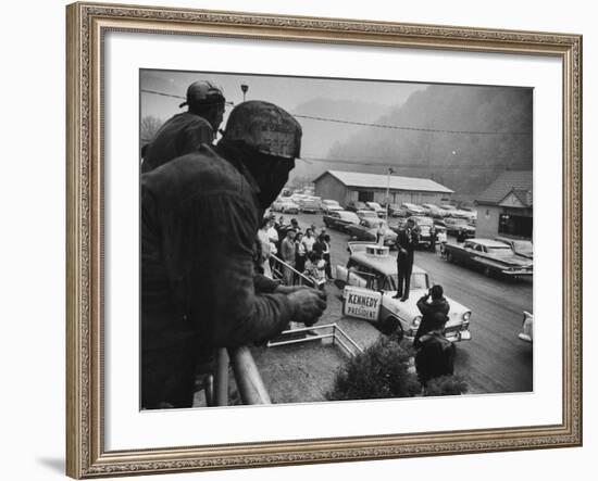 Senator John Kennedy Giving Speech-Hank Walker-Framed Photographic Print