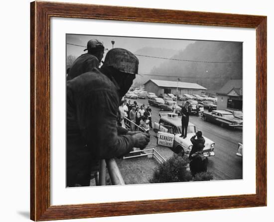 Senator John Kennedy Giving Speech-Hank Walker-Framed Photographic Print