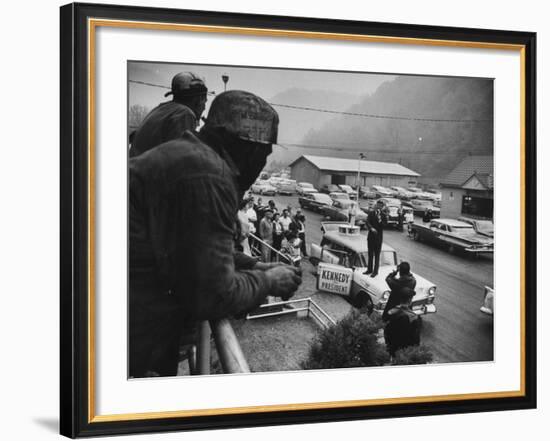 Senator John Kennedy Giving Speech-Hank Walker-Framed Photographic Print