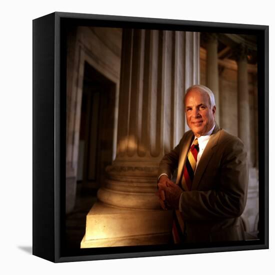 Senator John McCain at US Capitol-Ted Thai-Framed Premier Image Canvas