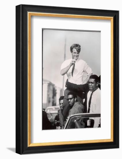 Senator Robert F. Kennedy Campaigning During the California Primary-Bill Eppridge-Framed Photographic Print