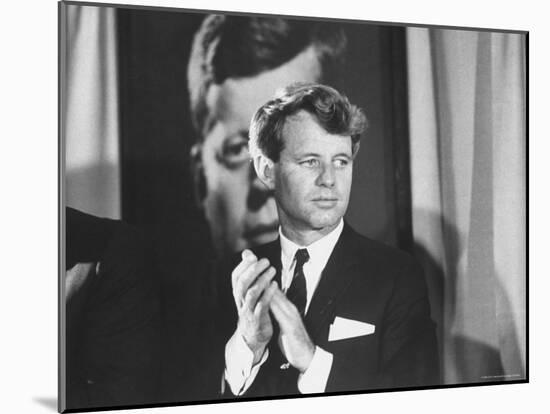 Senator Robert F. Kennedy Campaigning For Local Democrats-Bill Eppridge-Mounted Photographic Print