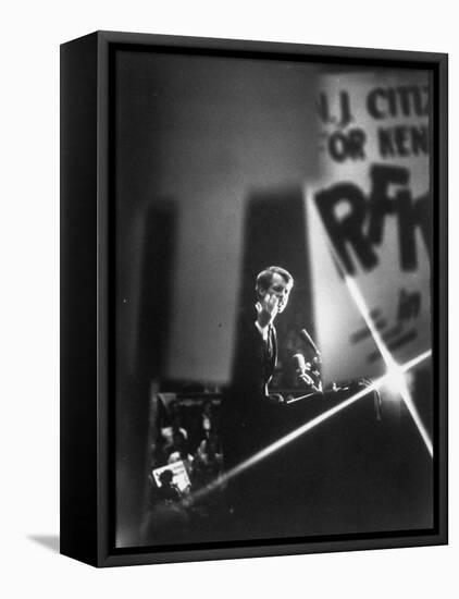 Senator Robert F. Kennedy Campaigning in Camden-null-Framed Premier Image Canvas