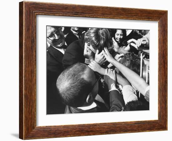 Senator Robert F. Kennedy Campaigning-Bill Eppridge-Framed Photographic Print