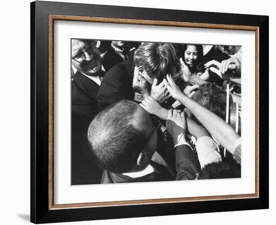 Senator Robert F. Kennedy Campaigning-Bill Eppridge-Framed Photographic Print