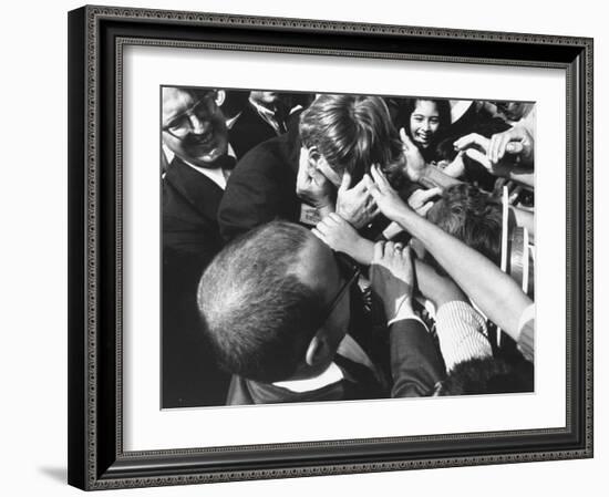 Senator Robert F. Kennedy Campaigning-Bill Eppridge-Framed Photographic Print