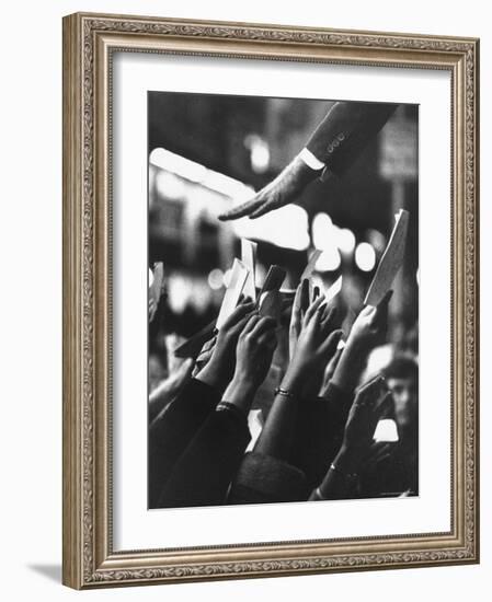 Senator Robert F. Kennedy Campaigning-Bill Eppridge-Framed Photographic Print