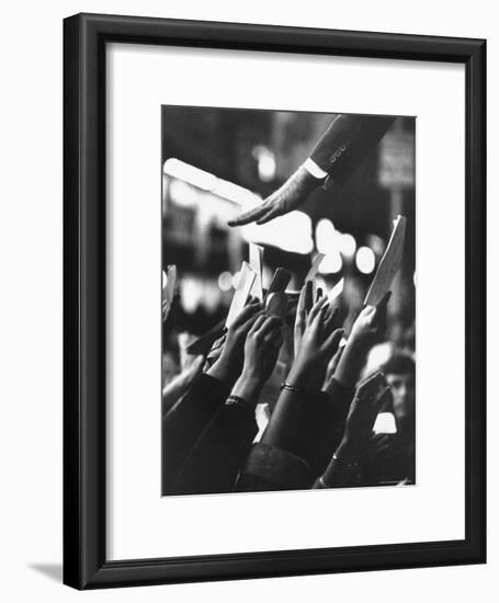 Senator Robert F. Kennedy Campaigning-Bill Eppridge-Framed Photographic Print