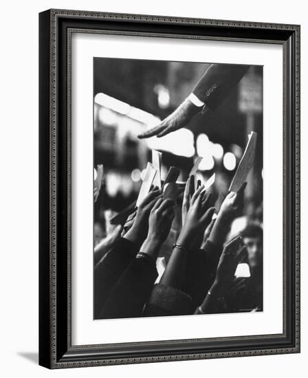 Senator Robert F. Kennedy Campaigning-Bill Eppridge-Framed Photographic Print