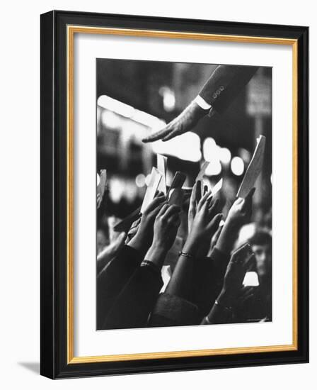 Senator Robert F. Kennedy Campaigning-Bill Eppridge-Framed Photographic Print