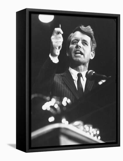 Senator Robert F. Kennedy Speaking at the University of Mississippi-Francis Miller-Framed Premier Image Canvas