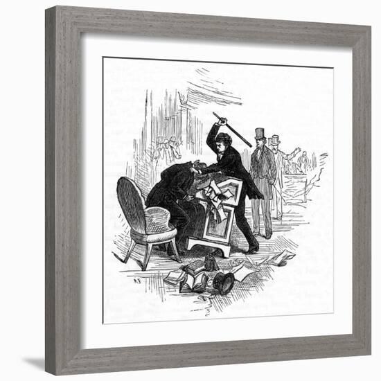 Senators Scuffle-null-Framed Art Print