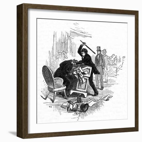 Senators Scuffle-null-Framed Art Print