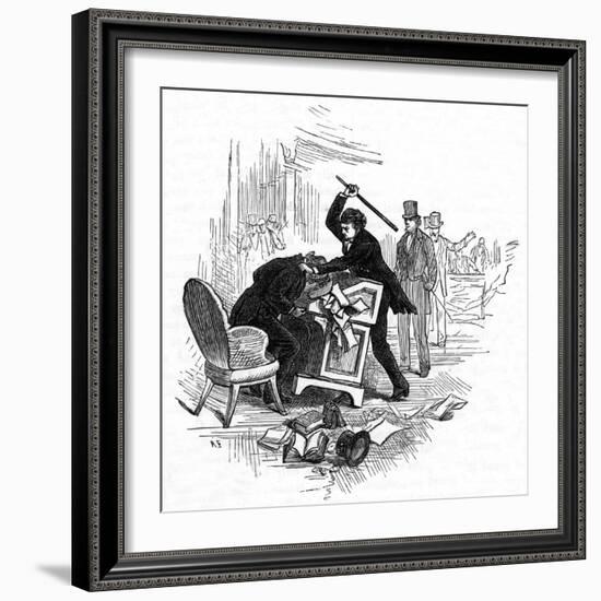 Senators Scuffle-null-Framed Art Print