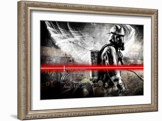 Send Me Firefighter 1-Jason Bullard-Framed Giclee Print