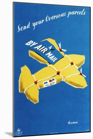 Send Your Overseas Parcels by Air Mail-Peter Huveneers-Mounted Art Print