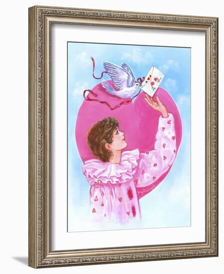 Sending Dove Letter-Judy Mastrangelo-Framed Giclee Print