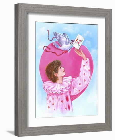 Sending Dove Letter-Judy Mastrangelo-Framed Giclee Print