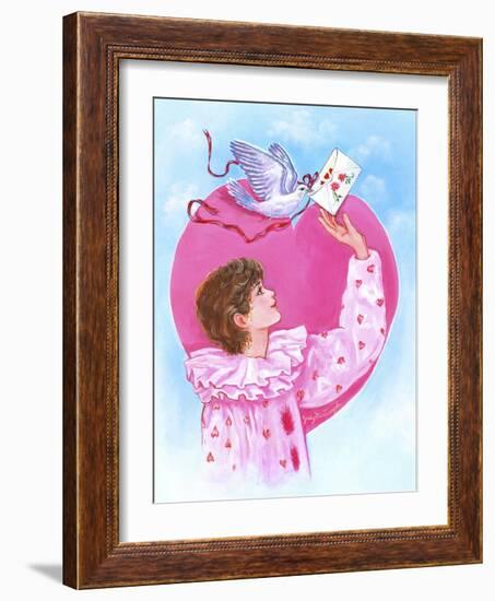 Sending Dove Letter-Judy Mastrangelo-Framed Giclee Print