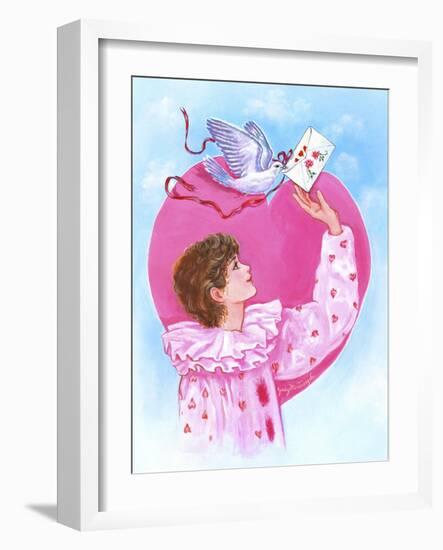 Sending Dove Letter-Judy Mastrangelo-Framed Giclee Print