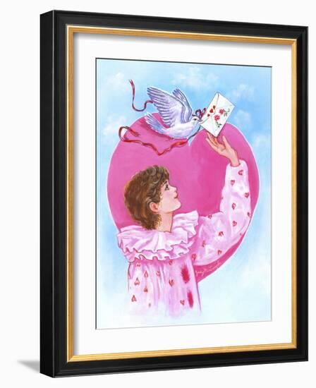 Sending Dove Letter-Judy Mastrangelo-Framed Giclee Print