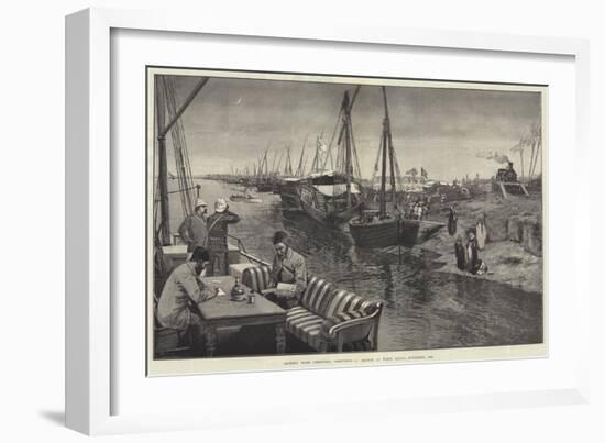 Sending Home Christmas Greetings, a Sketch at Wady Halfa, November 1884-George L. Seymour-Framed Giclee Print