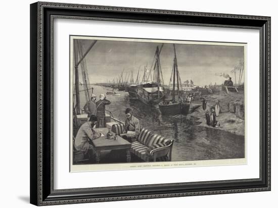 Sending Home Christmas Greetings, a Sketch at Wady Halfa, November 1884-George L. Seymour-Framed Giclee Print