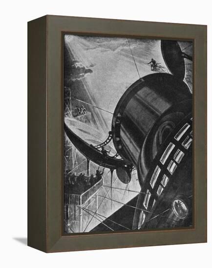 Sending Message to Mars-null-Framed Stretched Canvas