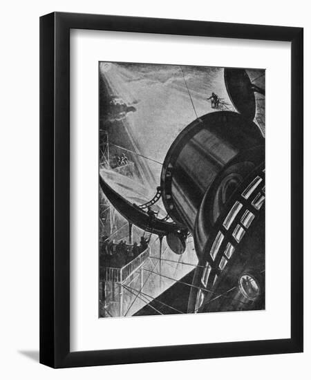 Sending Message to Mars-null-Framed Premium Giclee Print