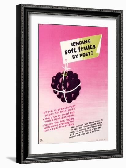 Sending Soft Fruits by Post-George Brzezinski Karo-Framed Art Print