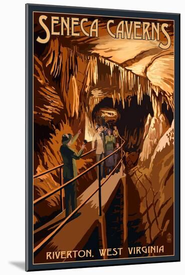 Seneca Caverns - Riverton, West Virginia-Lantern Press-Mounted Art Print