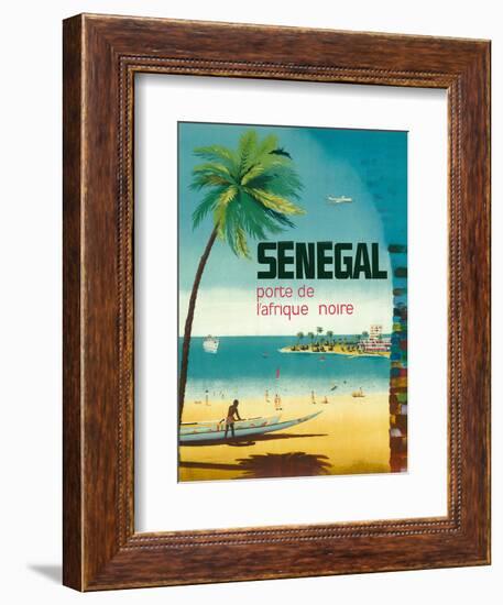 Senegal, Africa - Porte de L’Afrique Noire (Gateway to Sub-Saharan Africa)-Pacifica Island Art-Framed Art Print