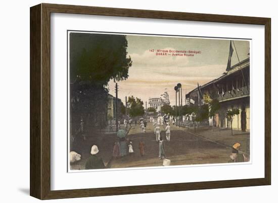 Senegal, Dakar 1915-null-Framed Premium Giclee Print