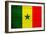 Senegal Flag Design with Wood Patterning - Flags of the World Series-Philippe Hugonnard-Framed Premium Giclee Print