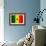 Senegal Flag Design with Wood Patterning - Flags of the World Series-Philippe Hugonnard-Framed Premium Giclee Print displayed on a wall