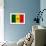 Senegal Flag Design with Wood Patterning - Flags of the World Series-Philippe Hugonnard-Framed Art Print displayed on a wall