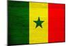 Senegal Flag Design with Wood Patterning - Flags of the World Series-Philippe Hugonnard-Mounted Art Print