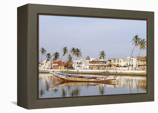 Senegal River and the City of Saint Louis-Bruno Morandi-Framed Premier Image Canvas