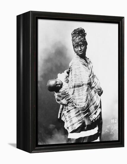 Senegalese Mother and Child, circa 1900-null-Framed Premier Image Canvas