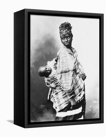 Senegalese Mother and Child, circa 1900-null-Framed Premier Image Canvas