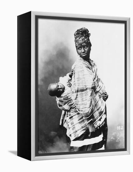 Senegalese Mother and Child, circa 1900-null-Framed Premier Image Canvas