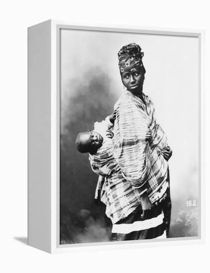 Senegalese Mother and Child, circa 1900-null-Framed Premier Image Canvas